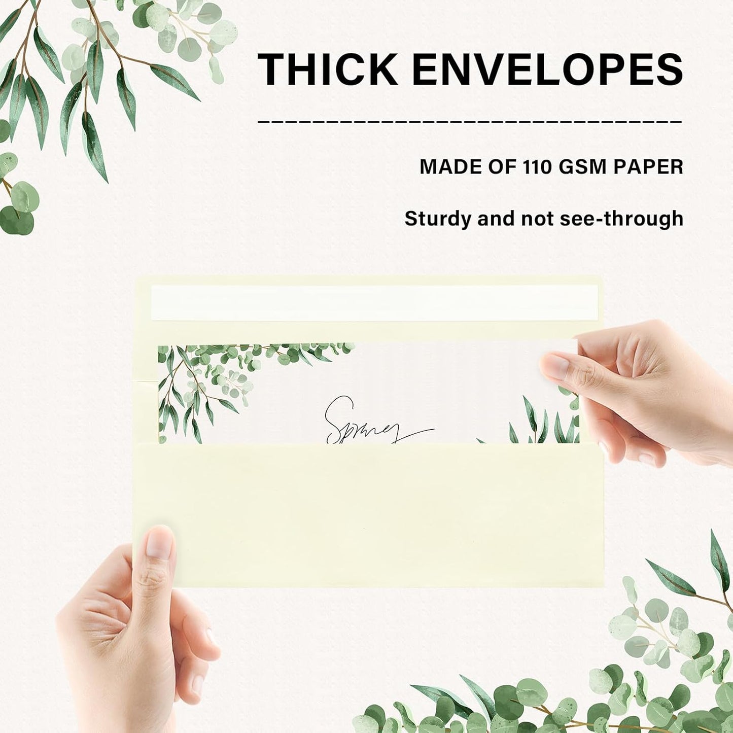 200 Pack #10 Business Envelopes, Self Seal Standard Ivory Envelopes for Secure Business & Legal Mailing, Office, Checks, Letter, Invoices, 4 1/8 x 9 1/2 Inches