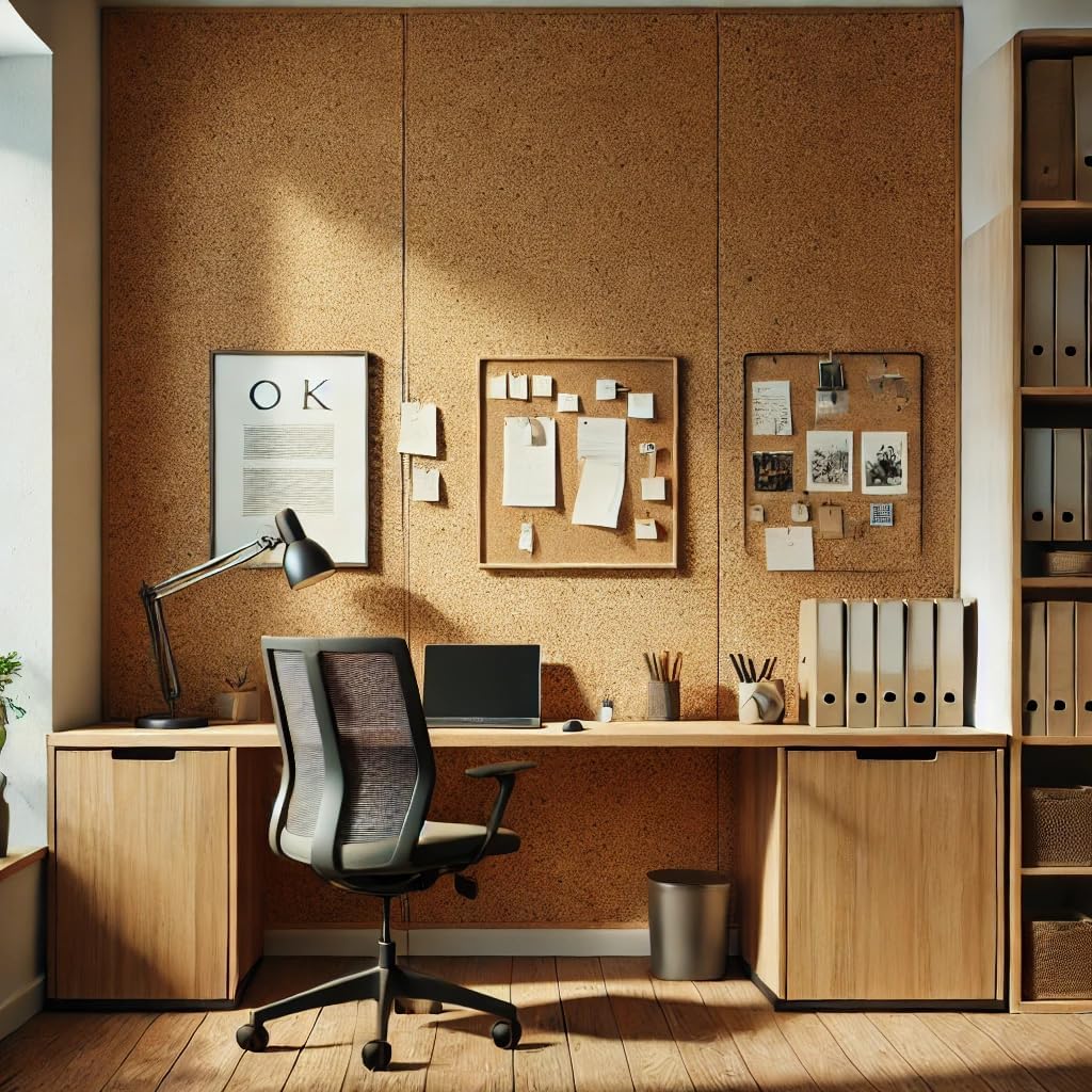 Manton Cork Premium Cork Roll - 4' x 10' x 1/2", 100% Natural Facing Grade Material for Bulletin Boards, Decorative Photo and Message Push Pin Displays - Perfect for Home, School, and Office