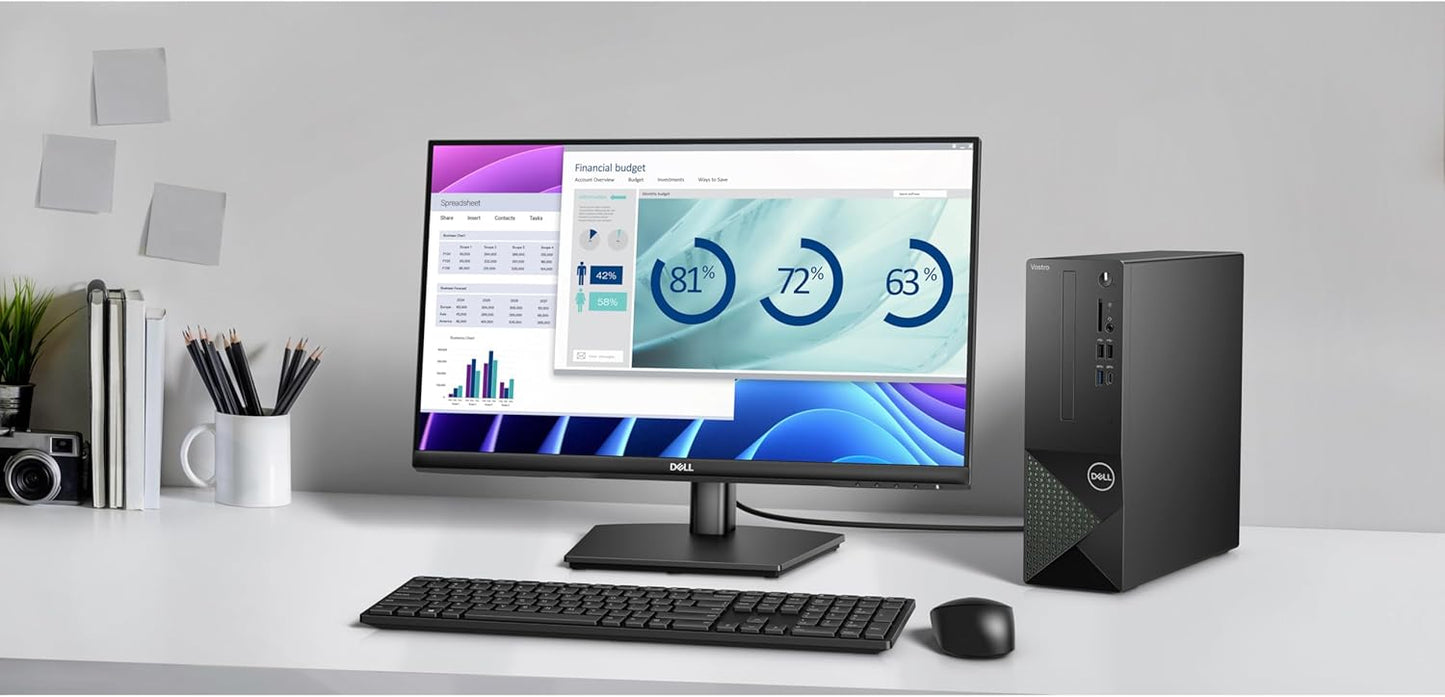 Dell Small Desktop Computer for Home & Business - 3030s SFF Desktop PC, Intel Core i5-14400 (Beat i7-13620H), 32GB DDR5 RAM, 1TB PCIe SSD, WiFi 6, Bluetooth, KB and Mouse, Windows 11 Pro