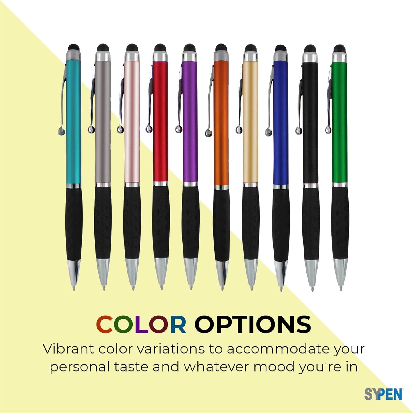 Customized Pens with your Custom Logo or Text-300 Pack Bulk-for Businesses, Parties, and Events, 2 in 1 Ballpoint Pen & Stylus Compatible with Touchscreen Devices, Red Barrel, Black Ink