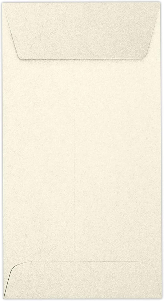 LUXPaper #7 Coin Envelopes | Peel & Press | 3 1/2" x 6 1/2" | Champagne Metallic | 81lb. Text | 50 Qty