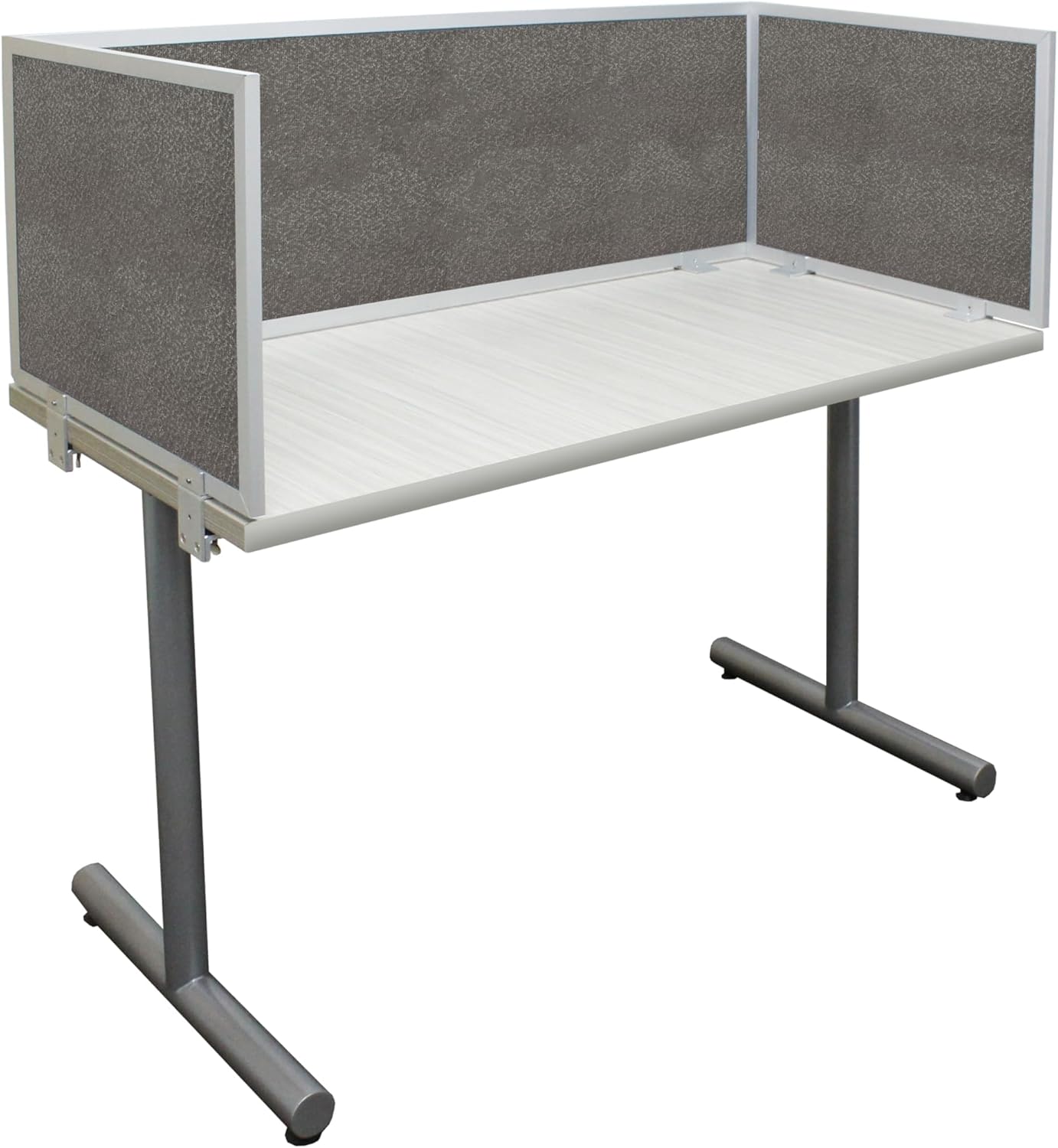 OBEX Acoustic Mounted Screen Privacy Panel Table Top Separator, Sound Blocking Desk Divider (Graphite, 18" X 36")