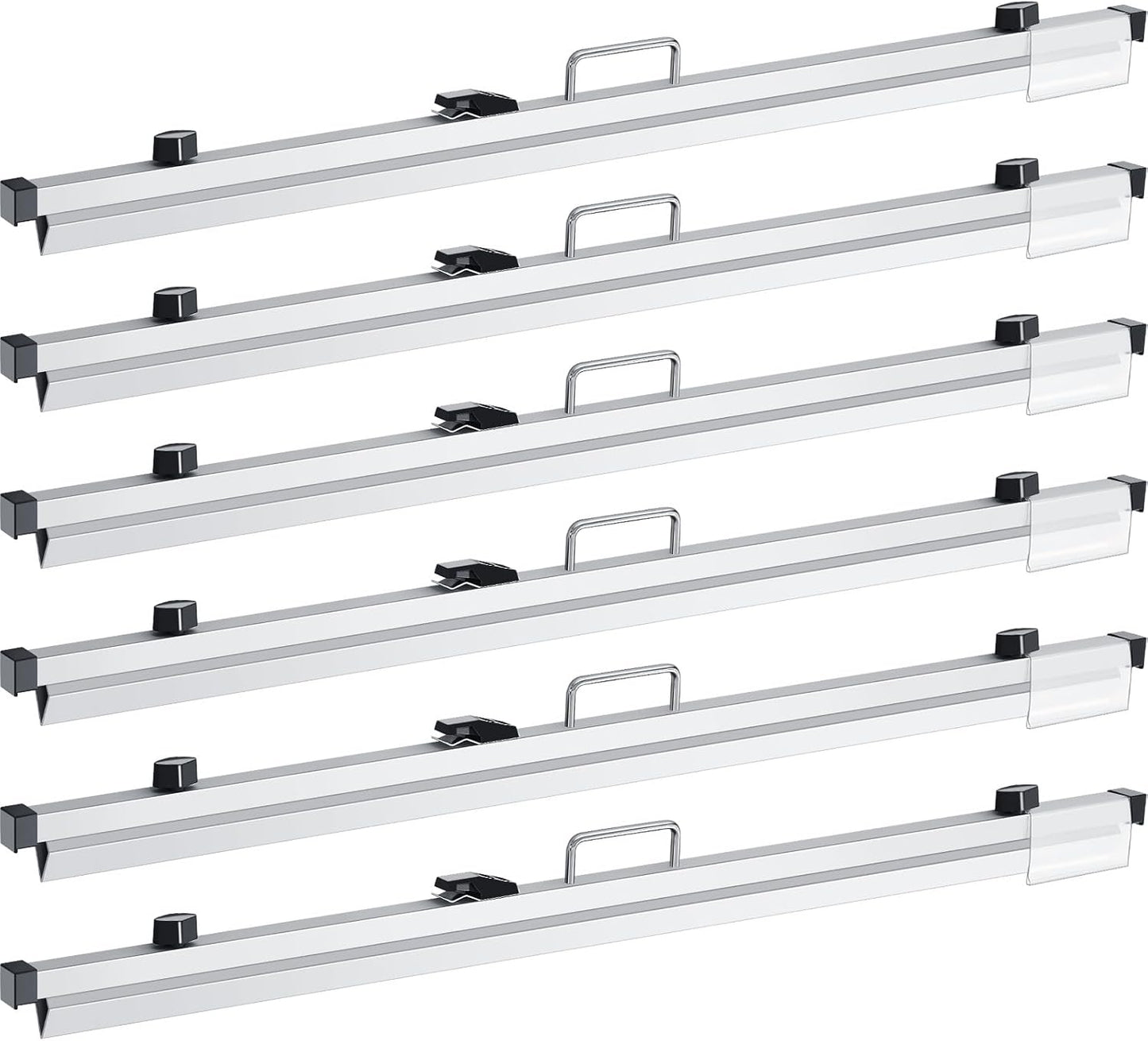 Estune Blueprint Hanging Clamps Binding Strips Storage for Construction Paper Poster Plans Drawings Arts (6, 42 Inches)