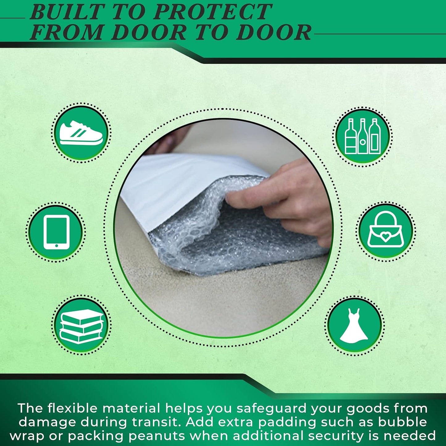 3000 Pack Secure Seal White Poly Mailers - 9x12 Safe Shipping Bags - E-Commerce Self Sealing 2 Mil Poly Envelopes