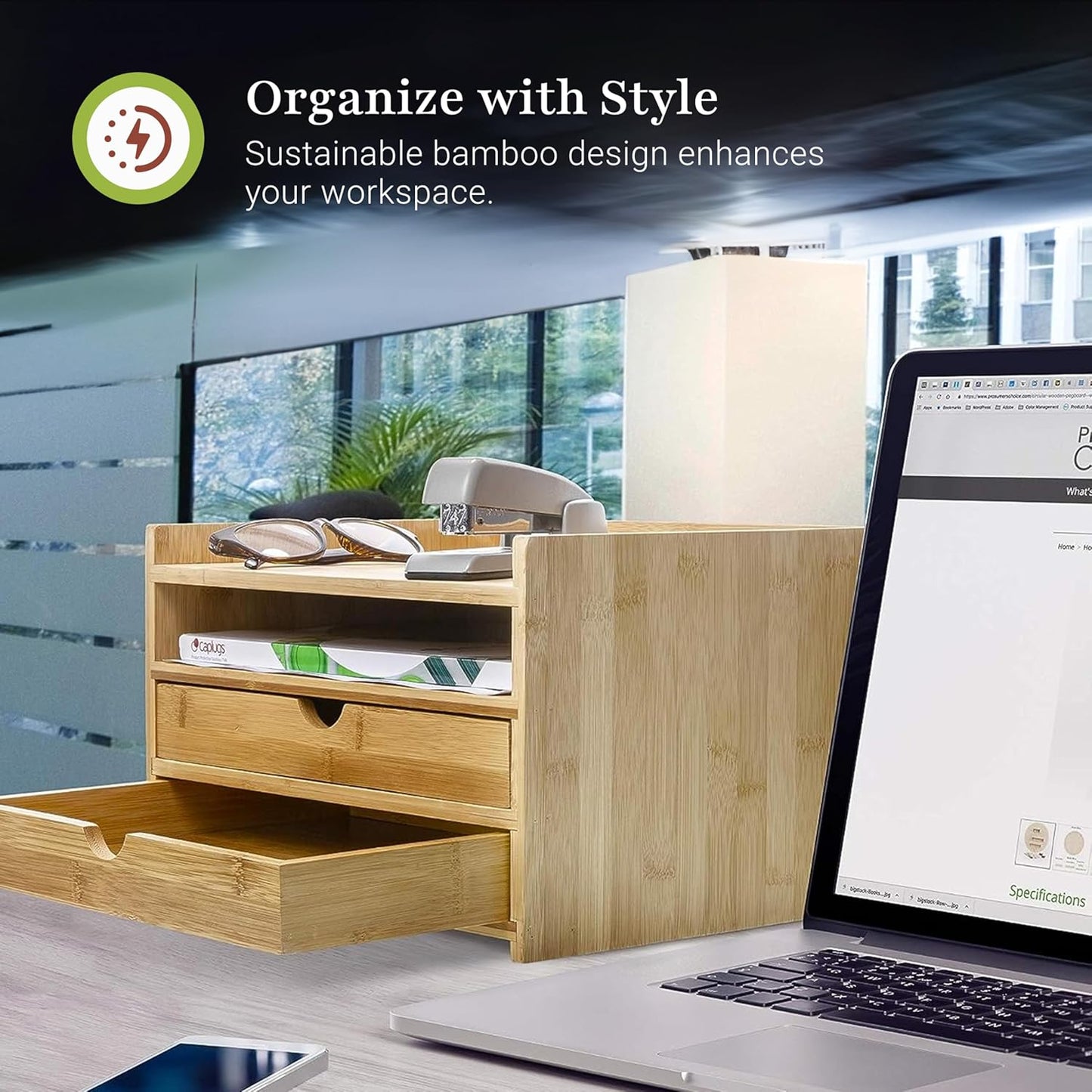Prosumer's Choice 3-Tier Desktop Organizer, Desk Accessories - Letter Tray for Home or Office - Desk Organization with US Letter Paper Size Drawers for Folders, Mail Organizer, Document Holder
