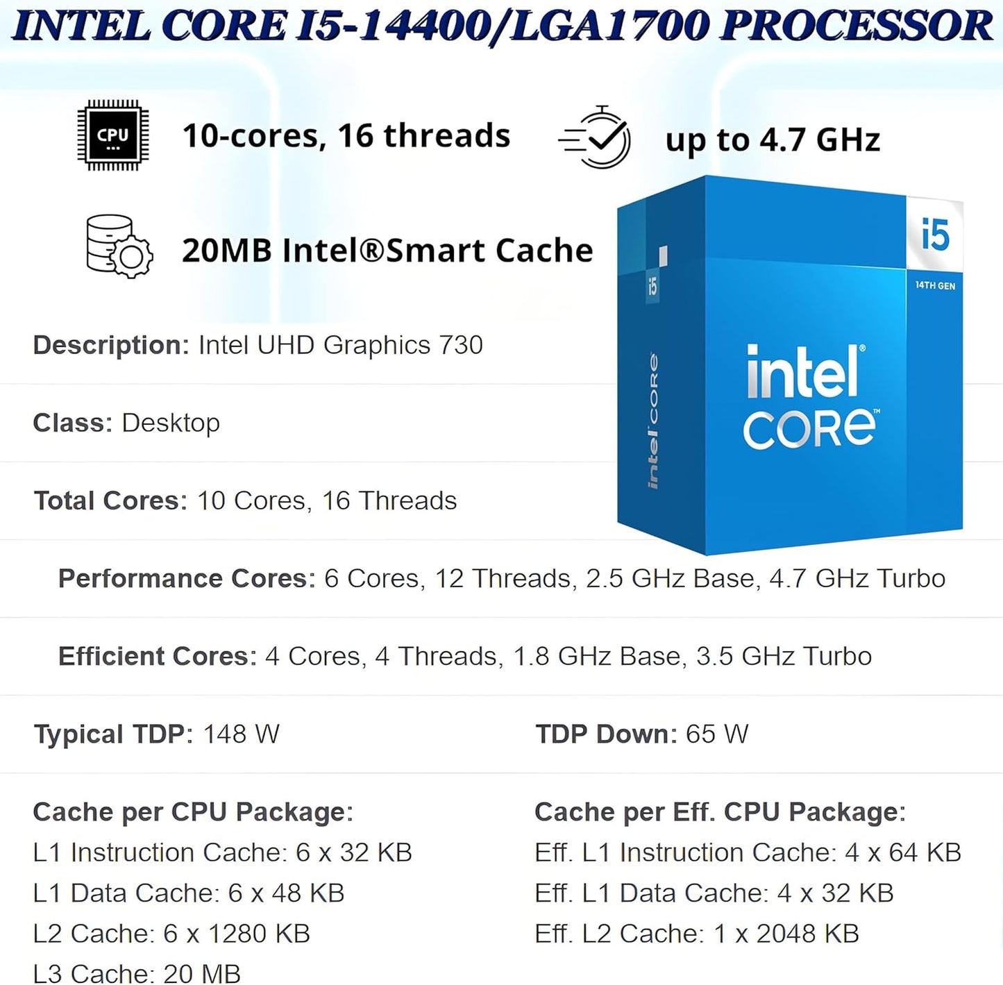 Dell Desktop Computers Tower PC for Home Business Student, 14th Gen Intel Core i5-14400 (Beat i7-13620H), 32GB DDR5 RAM, 1TB PCIe SSD, WiFi Adapter, DisplayPort, HDMI, Type-C, Windows 11 Pro
