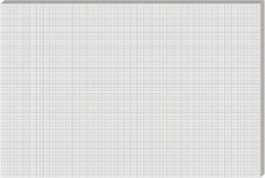 25 Sheet Graph Paper Pad 24" x 36" Large Graph 1" and 1/5" Ruled Grid Paper for Engineer Architect Designer Mathematician Draftsmen Sketch House Commercial Building Drafting (Bright White)