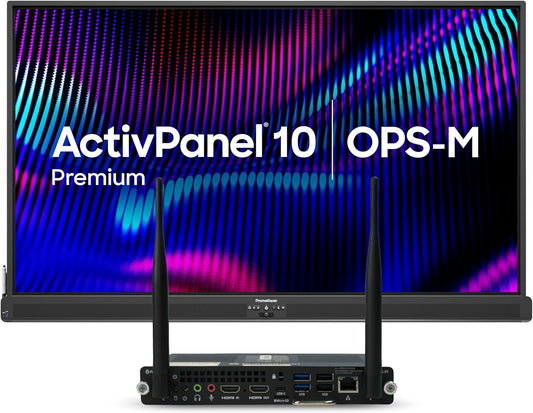 ActivPanel 10 Premium 86" High Specification Digital Whiteboard for Office or Class, 4K UHD, OS Flexible Device, Panel & Wall Mount Included, Bundled N97 Windows OPS, 3 Year Onsite Support