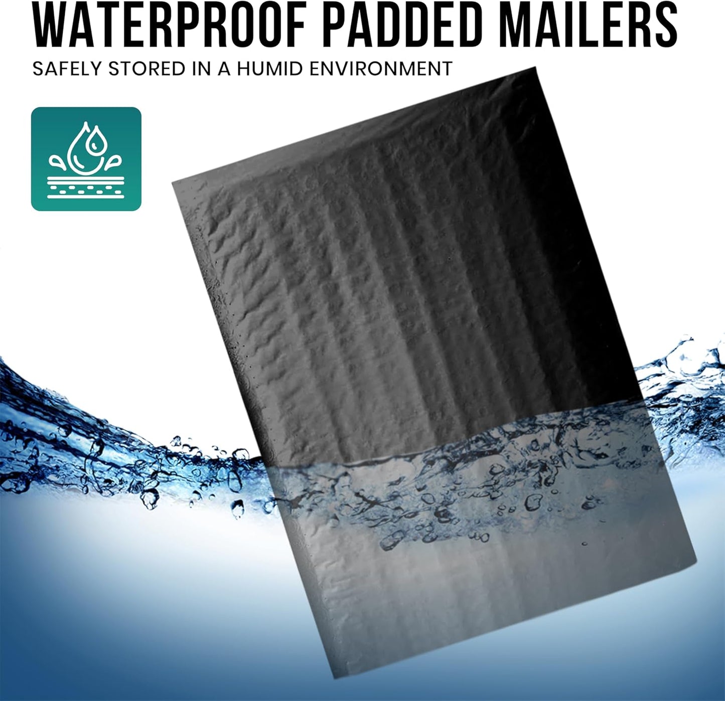 Levex - #0000 4" x 6" [5 Pack] Black Poly Bubble Mailers, Padded Envelope Mailers, Packing Envelope & Mailing Bags for Shipping