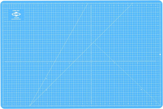 ALVIN HM Self-Healing Cutting Mat for Hobbies 24 x 36 inch | Double-Sided Blue/Grey | 3-Layer Gridded Surface for Arts, Crafts and Sewing - Model HM2436