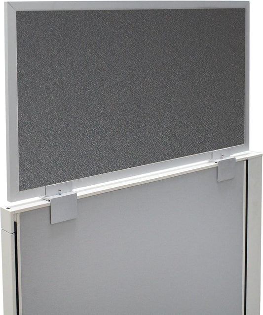 OBEX Acoustical Cubicle Privacy Screen Extender Desk Panel & Office Divider, Add Separation & Block Noise, 24" x 30", Graphite