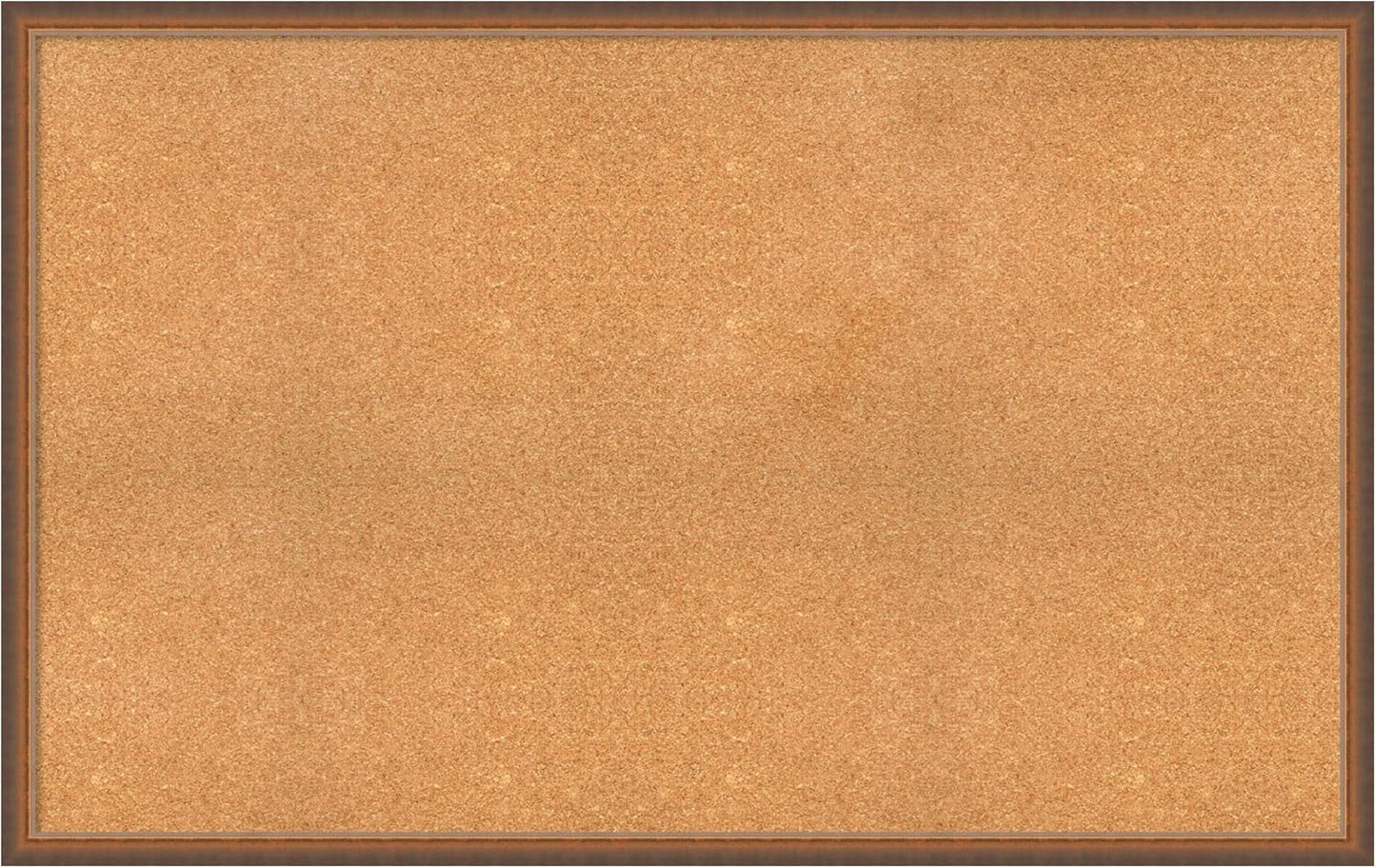 Amanti Art Natural Cork Board for Wall, 34x54 Vision Board with Bronze Frame, Oversize Corkboard Office Decor for Home Organization, Modern Corkboard Pinboard to Display Items for Home Organization