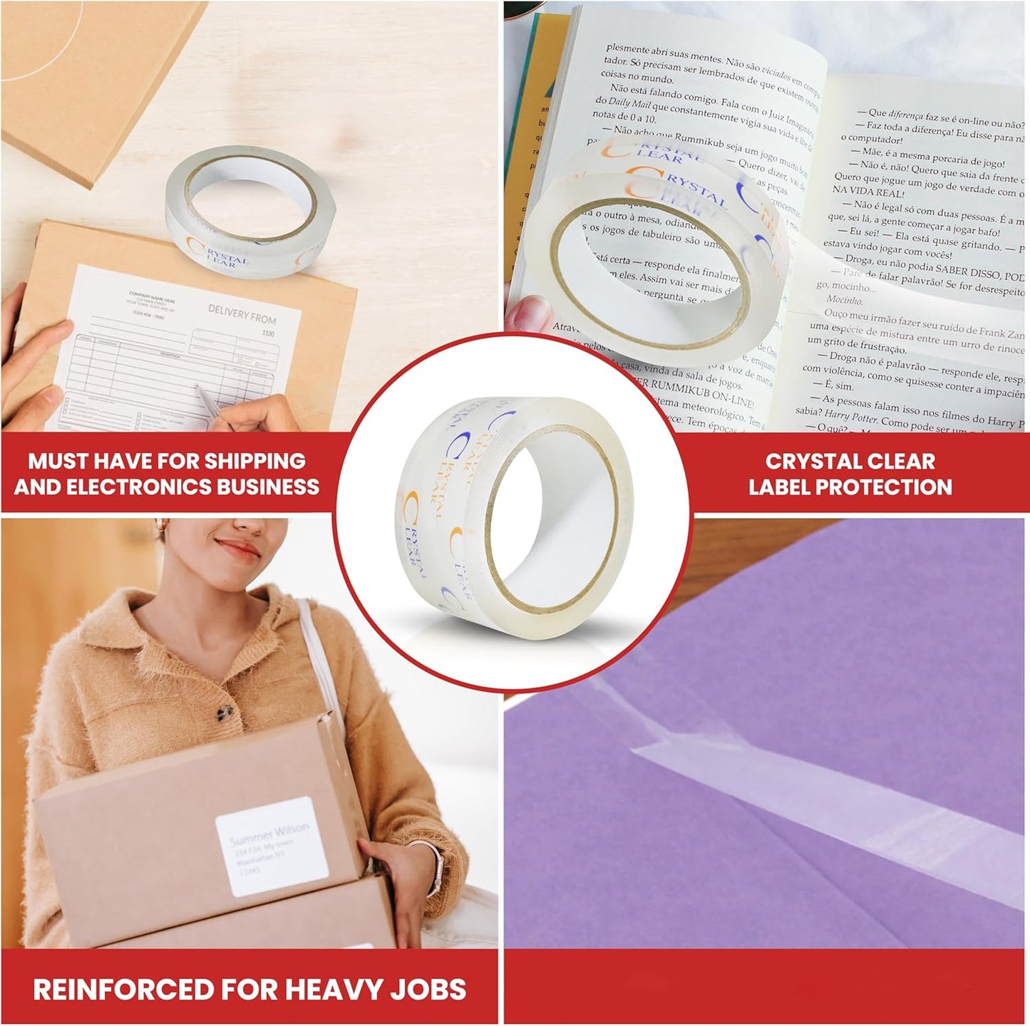 GGR Supplies T.R.U. LP-20CC Book Repair Crystal Clear Label Protection Tape: 6 in. x 72 yds. (Pack of 1)