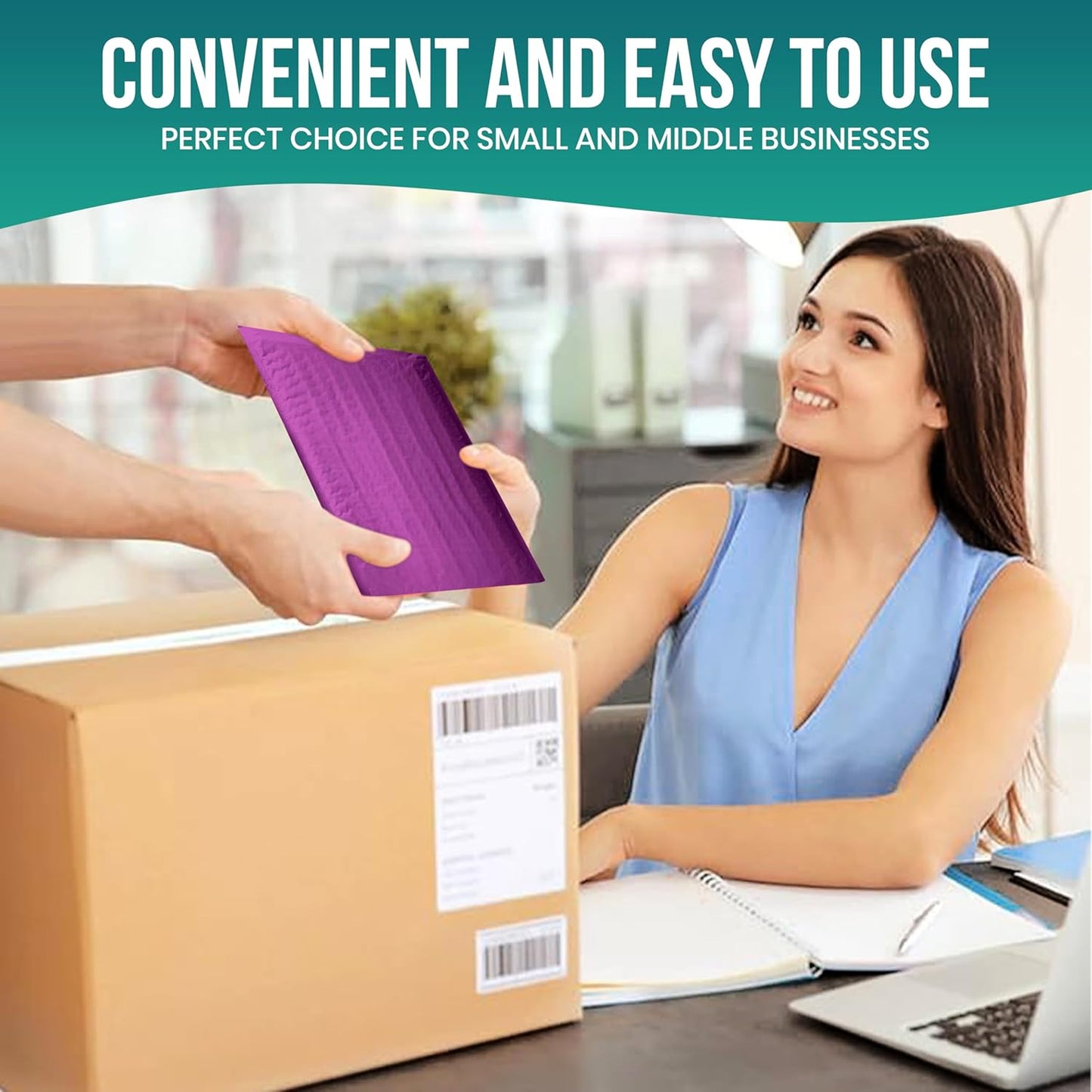 Levex - #0 6" x 10" [10 Pack] Purple Poly Bubble Mailers, Padded Envelope Mailers, Packing Envelope & Mailing Bags for Shipping