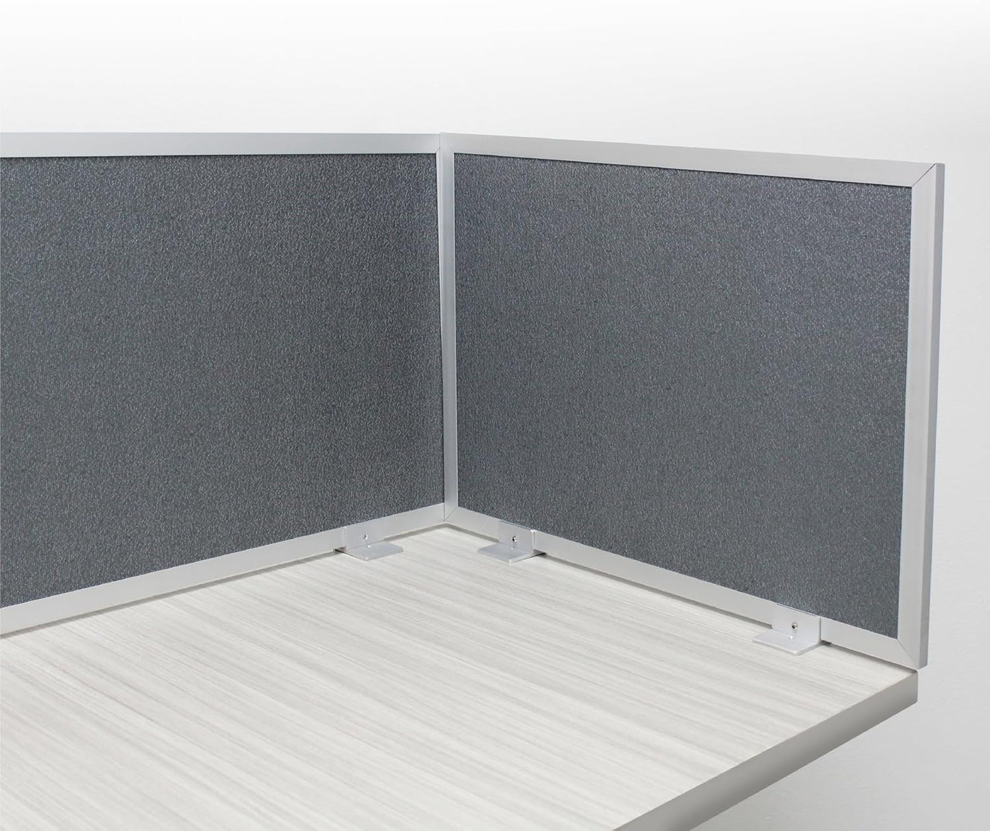 OBEX Acoustic Mounted Screen Privacy Panel Table Top Separator, Sound Blocking Desk Divider (Graphite, 18" X 66")