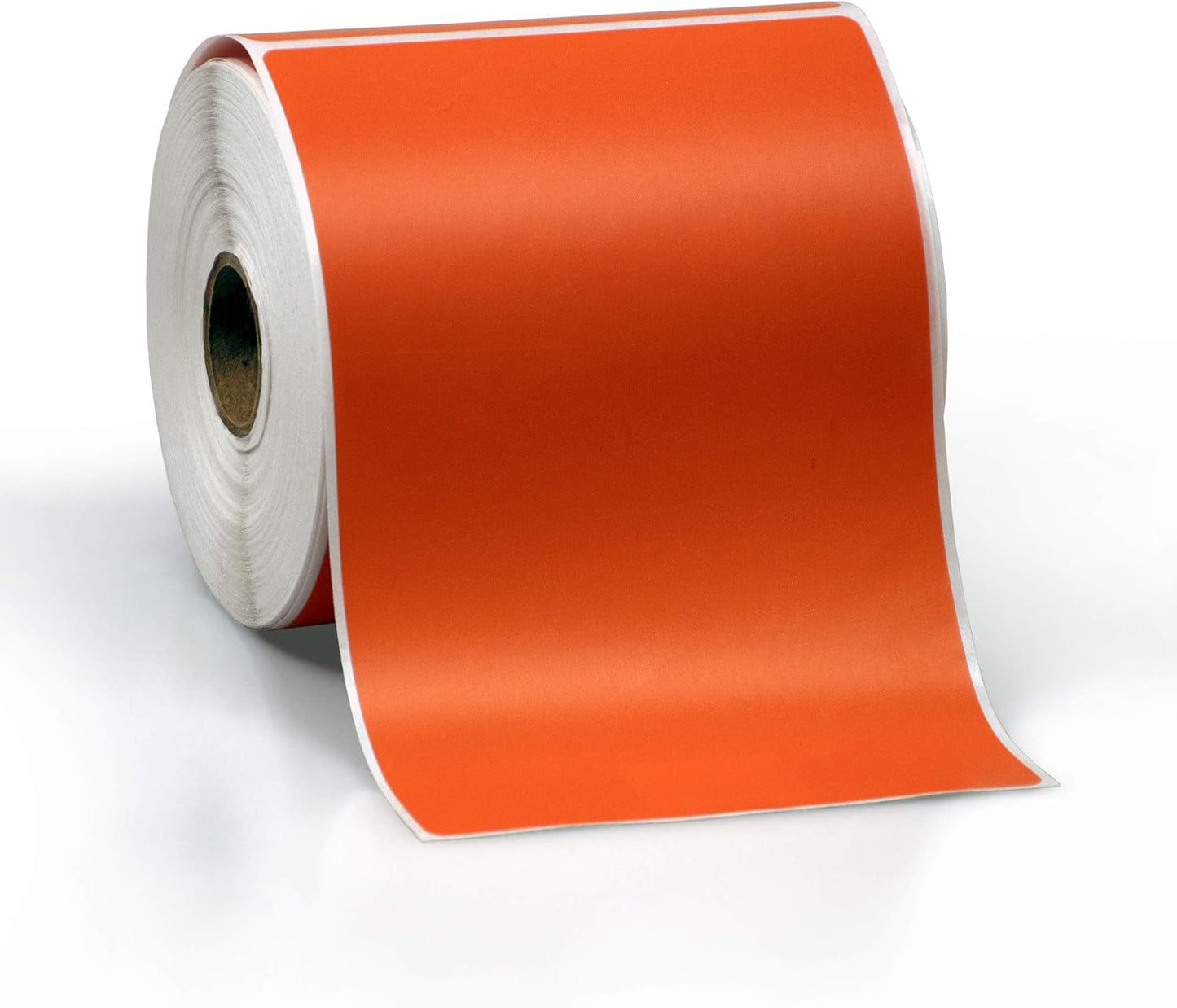 4" X 6" Direct Thermal Perforated Stickers Labels for Shipping Labels, Inventory, and Color Coding - Compatible with Zebra, Rollo, Godex and More (Orange, 48 Rolls)