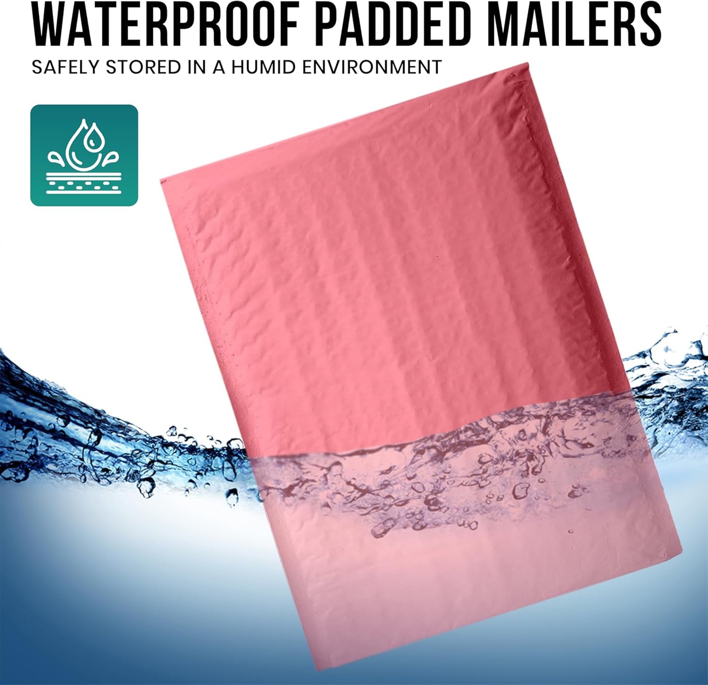 Levex - #0000 4" x 6" [5 Pack] Pink Poly Bubble Mailers, Padded Envelope Mailers, Packing Envelope & Mailing Bags for Shipping