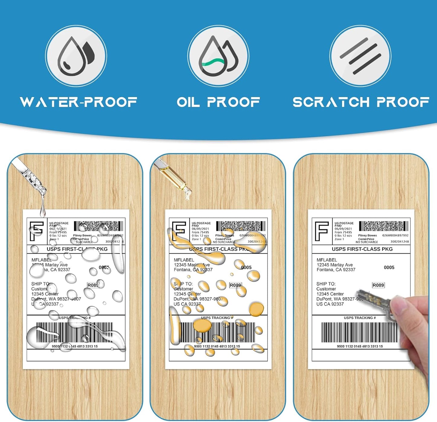 MFLABEL® 4x6 Direct Thermal Shipping Labels - 40 Rolls of 250 Labels, Compatible with Zebra ZP450 ZP500 ZP505 ZP2844, Thermal Printer Labels for USPS, UPS, FedEx, Amazon, Ebay, Shopify