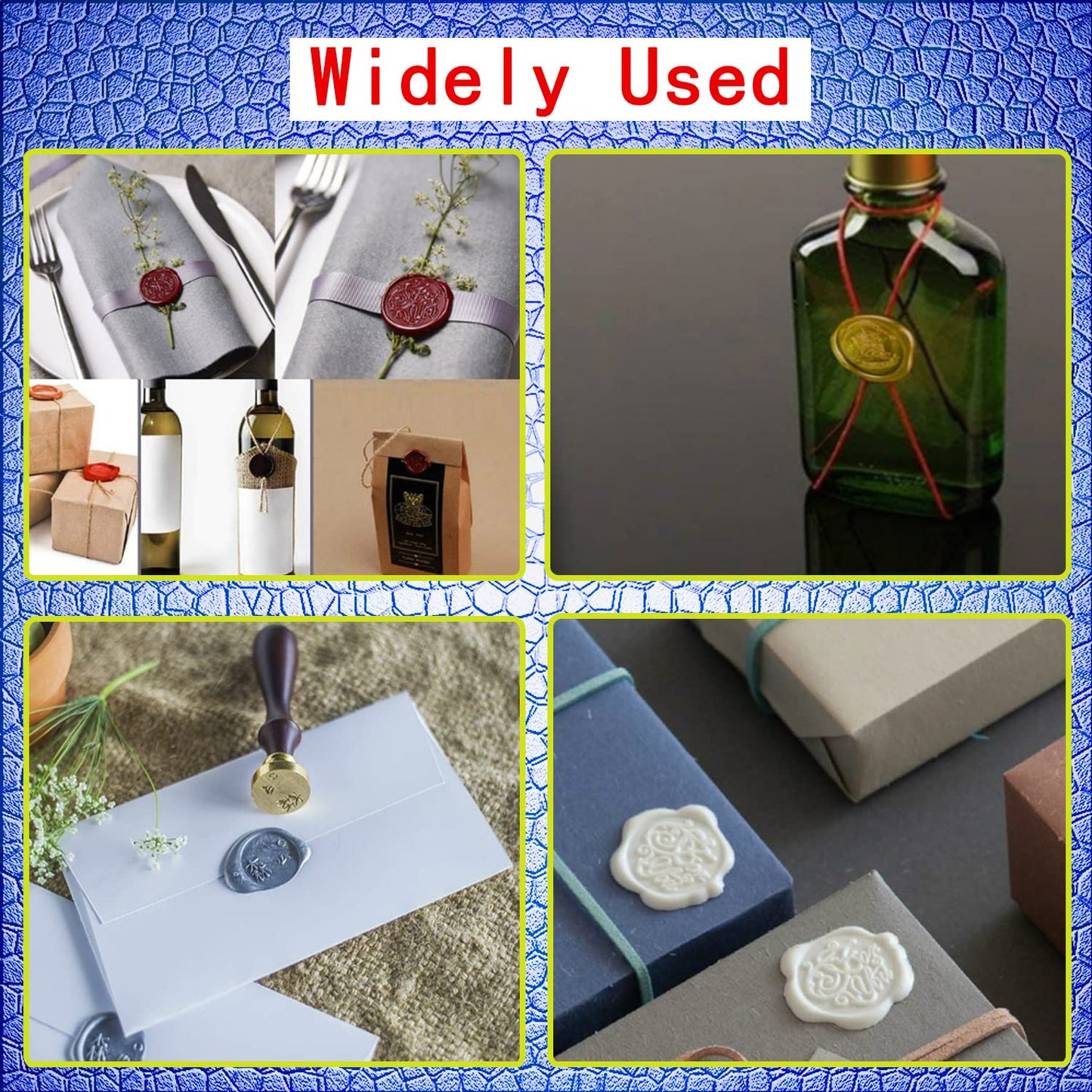Wax Seal Stamp, ANBOSE Flower Sealing Wax Stamp with Removable Brass Head Wooden Handle, Sunflower Wax Sealing Stamp for Envelope Sealing Wax