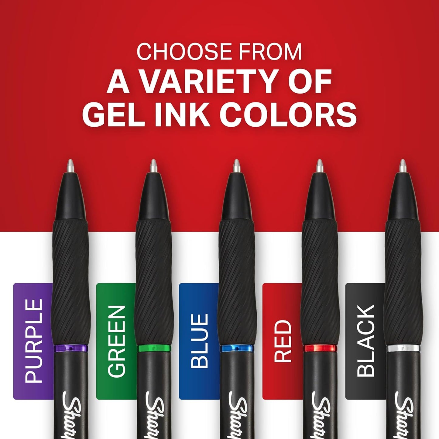 SHARPIE S-Gel Gel Pens, Medium Point 0.7mm, Assorted Colors | For Writing Drawing Coloring | For Journaling | 12 Count, Pack of 12