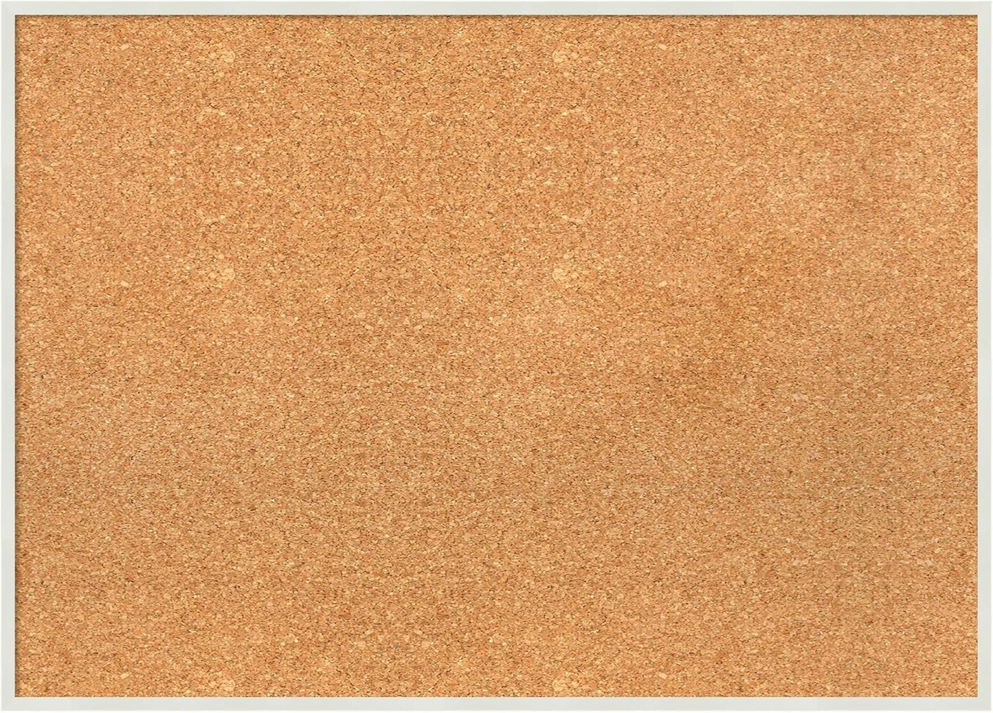 Amanti Art Natural Cork Board for Wall, 21x29 Vision Board with White Frame, Medium Corkboard Office Decor for Home Organization, Modern Corkboard Pinboard to Display Items for Home Organization in