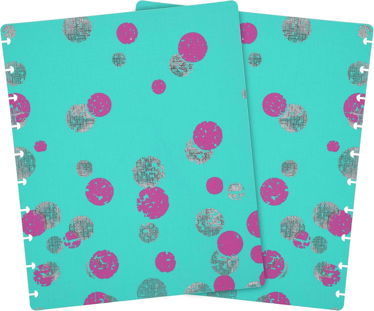 Talia Discbound Notebooks, Planner, Customizable, (xTeal Bounce, Midsize (7.5in x 9.75in))