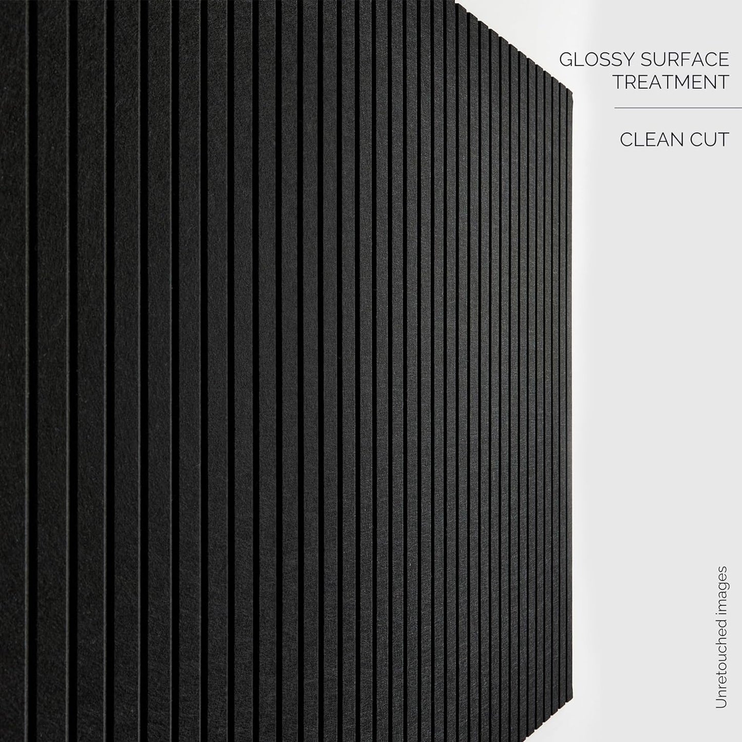 Large Cork Boards for Walls Black Felt Board Alternative - Slat Wall Paneling, Felt Bulletin Board Tiles for Office Decor, Push pin Board Office Wall Organizer -12-Pack (Black)