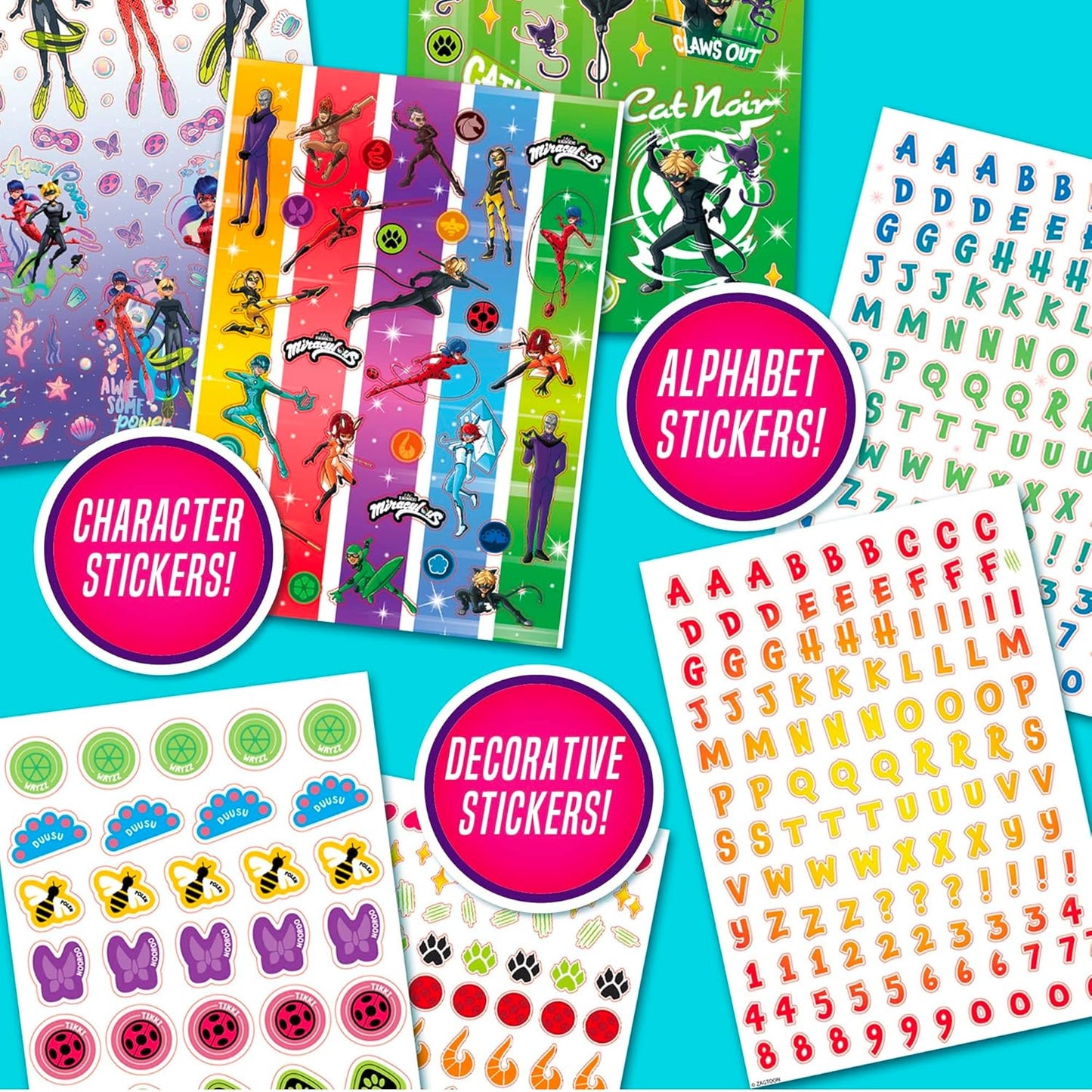 Miraculous 1500+ Super Stickers by Horizon Group USA