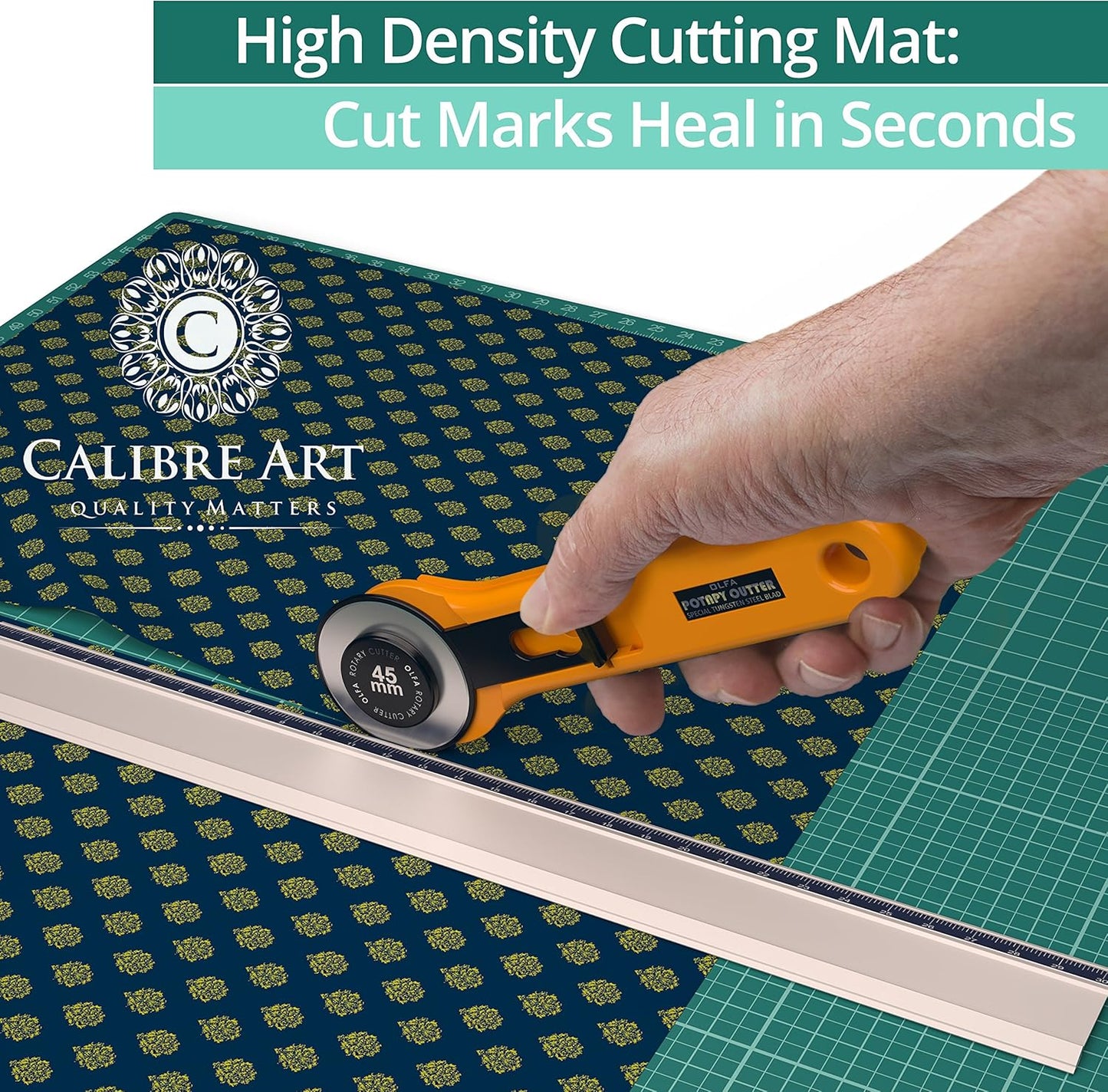 Self Healing Rotary Cutting Mat, Full 9x12, Best for Quilting Sewing | Warp-Proof & Odorless (Not From China)